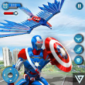 Flying Falcon Robot Hero : Robot Shooting Games Mod APK icon