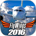 FlyWings Flight Simulator X 2016 HD Mod APK icon