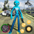 New Spider Stickman Rope Hero Shooting Crime 2020 Mod APK icon
