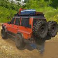 4x4 offroad Jeep skid icon