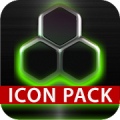 GLOW GREEN icon pack HD 3D Mod APK icon