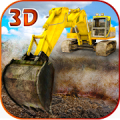 Areia escavadeira simulador 3D icon