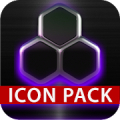 icon pack HD 3D glow purple Mod APK icon