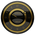 Black Gold clock widget Mod APK icon