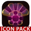 PINK icon pack pink glow black gold Mod APK icon