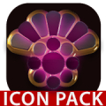 PINK icon pack pink glow black gold icon