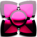 pink black 3D Next Launcher Mod APK icon