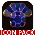 OCEAN icon pack blue black gold Mod APK icon