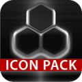 GLOW SILVER icon pack HD 3D Mod APK icon