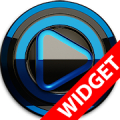 Poweramp widget BLACK BLUE icon