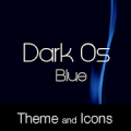 Dark Os Blue Theme Mod APK icon