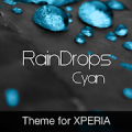 RainDrops Premium Cyan Theme Mod APK icon