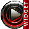 Poweramp skin widget Red Glow Mod APK icon
