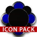 INDIGO HD Icon Pack blue black icon