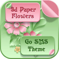 GO SMS PRO THEME 3D PAPER FLOW Mod APK icon