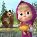 Masha y el oso: Pesca de los niños Mod APK icon