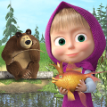 Masha and the Bear: Fishing icon