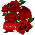 Red Roses Go SMS theme Mod APK icon