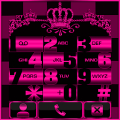 Pink Chess Crown Dialer theme Mod APK icon