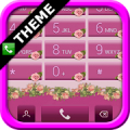 exDialer Pink Roses Theme Mod APK icon