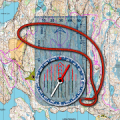 Orienteering Compass & Map‏ icon