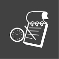 سجل الدوام - بطاقة الوقت - ساعات العمل - سجل العمل icon