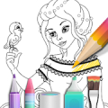 Princess coloring book Mod APK icon