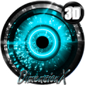 Alien Cyan Next Launcher theme Mod APK icon