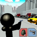 Stickman City Tiro 3D icon