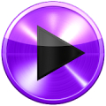 Poweramp PURPLE METAL skin Mod APK icon