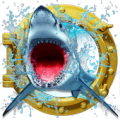 3D louco Shark Attack icon