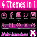 Pink Neon Complete 4 Themes Mod APK icon