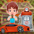 Gas Station Cashier - kids car washing games Mod APK icon