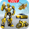 Superhero Robot Action Car Game: Robot Transform Mod APK icon