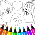 Valentines love coloring book Mod APK icon