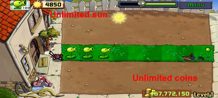 Plants vs Zombies MOD APK 3.3.0 (Menu, Unlimited Suns/God mode/Onehit)