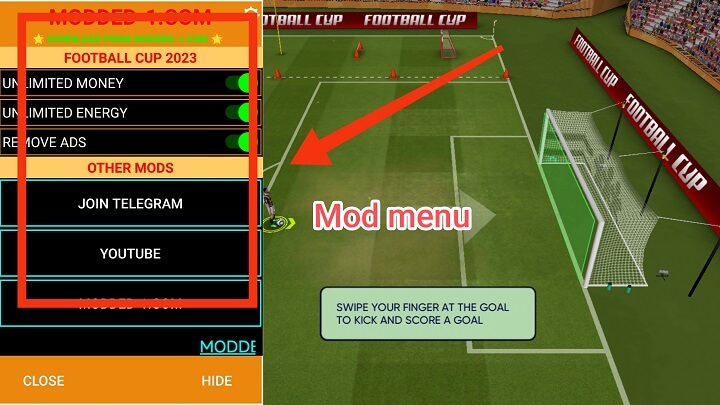 efootball 2023 mod menu hack mod