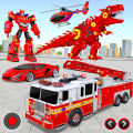 camión bomberos robot juego icon