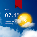 Transparent clock weather Pro Mod APK icon