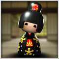 Japanese Geisha Doll 3D icon