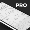 Lines Dark Pro - Icon Pack Mod APK icon