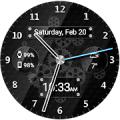 Black Glass HD Watch Face icon
