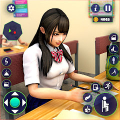 School Girl Life Simulator 3D icon
