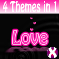 Neon Heart Complete 4 Themes Mod APK icon