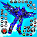 Flying Hawk Robot Car Games icon