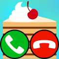 fake call and sms cake game icon