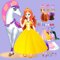 White Horse Princess Dress Up Mod APK icon