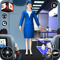 Airhostess Flight Pilot 3D Sim Mod APK icon