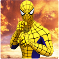 Flying spider crime city rescue game Mod APK icon