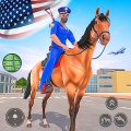 US Police Horse Crime Shooting Mod APK icon